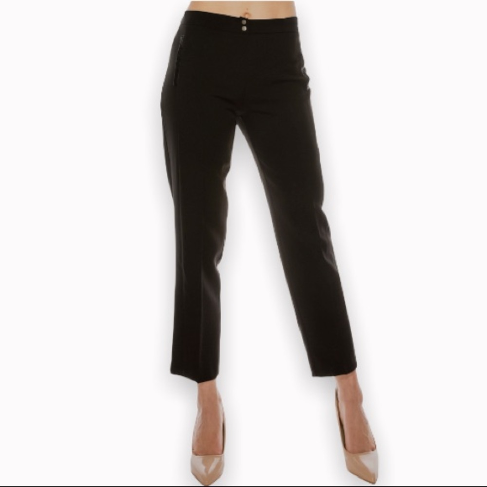 NWT Zac & Rachel Bond 18 Black Ankle Pants